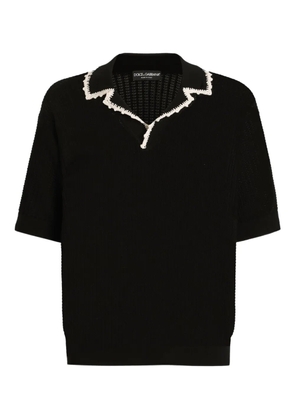 Dolce & Gabbana crochet-trim sweater - Black
