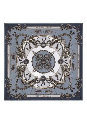 Dolce & Gabbana braided-rope tassel scarf - Grey