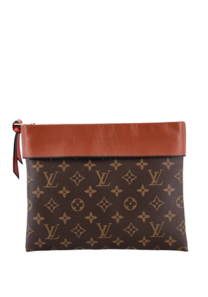 Louis Vuitton Pre-Owned Tuileries Pochette Monogram Canvas with Leather clutch bag - Brown