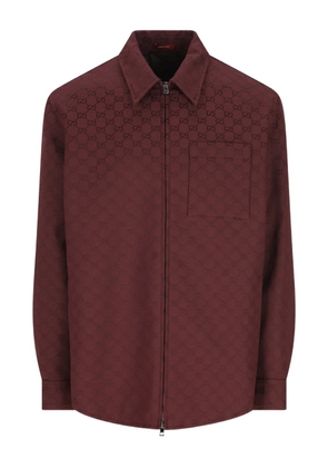 Gucci GG zip-up jacket - Red