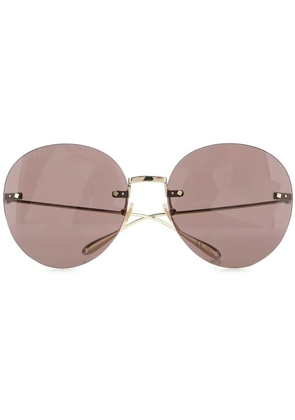 Gucci Eyewear frameless round sunglasses - Gold