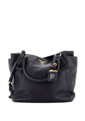 Prada Pre-Owned Side Pocket Convertible Vitello Daino Large tote bag - Black