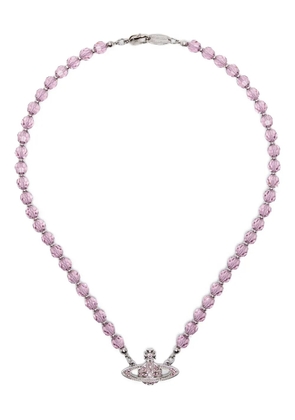 Vivienne Westwood Messaline Orb beaded necklace - Pink