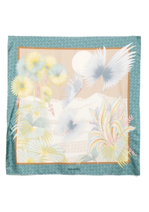 Ferragamo dure print silk scarf - Neutrals