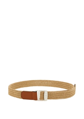Ferragamo woven Gancini buckle belt - Neutrals