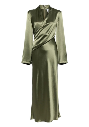 Acler Picadilly satin dress - Green
