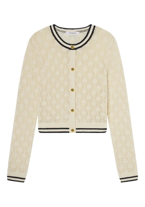 FRAME pointelle-knit cardigan - Neutrals