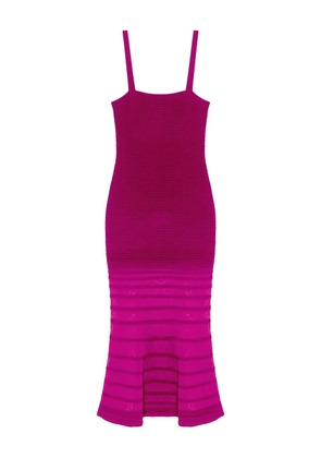 Simkhai Vallarie ribbed fishtail midi dress - Pink