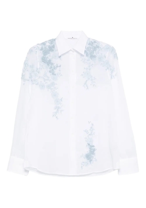 Ermanno Scervino floral-embroidered shirt - White