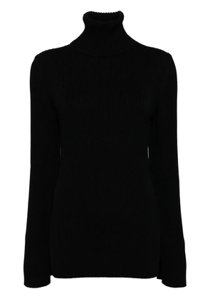 Junya Watanabe ribbed turtleneck top - Black