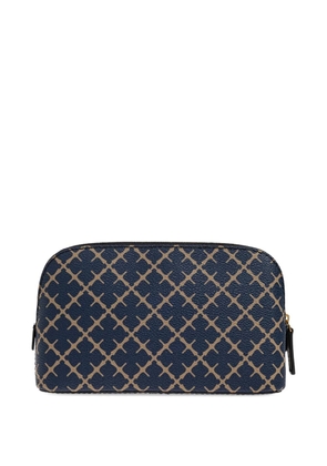 By Malene Birger patterned zip-closure make up bag - Blue