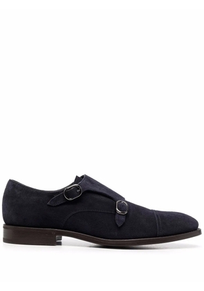 Henderson Baracco side-buckle monk shoes - Blue
