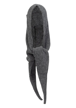 GANNI scarf knitted balaclava - Grey