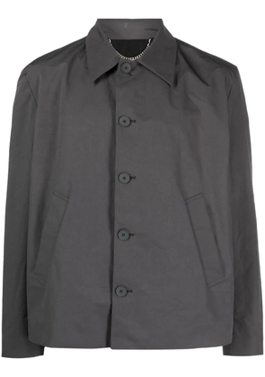 Craig Green point-collar shirt jacket - Grey