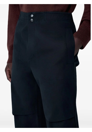 Mhl By Margaret Howell press stud elasticated trousers - Black