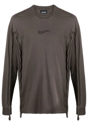 Jacquemus Le T-shirt Camargue organic-cotton top - Brown