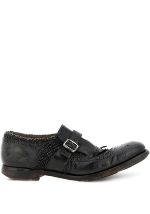 Church's buckle-fastening fringed shoes - Black