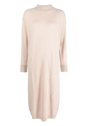 Peserico felted tricot midi dress - Pink