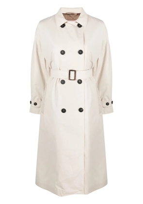 Peserico Monili-chain double-breasted trenchcoat - Neutrals