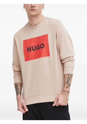 HUGO crew-neck sweatshirt - Neutrals