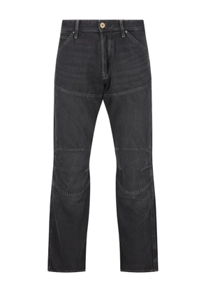 G-Star RAW five-pockets logo-patch jeans - Grey
