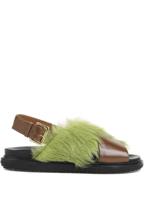 Marni adjustable-buckle sandals - Brown