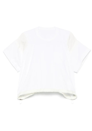 sacai panelled T-shirt - White