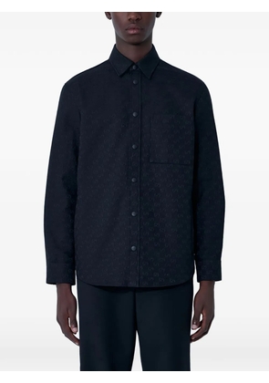 Gucci GG motif button-down shirt - Blue