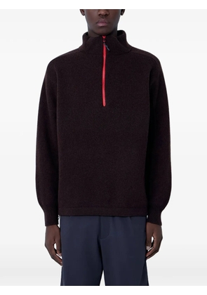 GR10K quarter-zip sweater - Brown