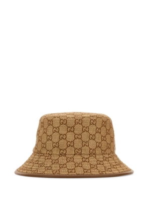 Gucci embroidered bucket hat - Brown