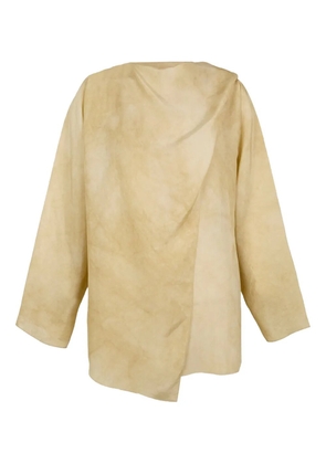 Cortana Dream draped panelled blouse - Neutrals