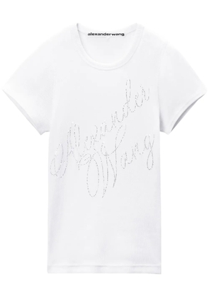 Alexander Wang logo-print cotton T-shirt - White