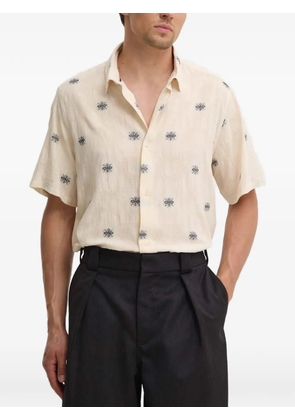 Les Deux patterned short-sleeved shirt - Neutrals