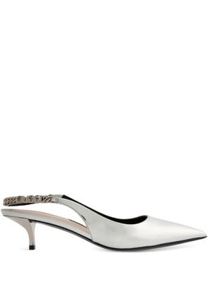 Gucci 45mm Signoria pumps - Silver
