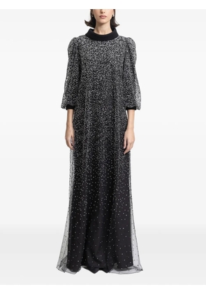 Gemy Maalouf beaded-embellishment maxi dress - Black