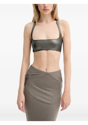 Rick Owens Lilies square-neck top - Grey