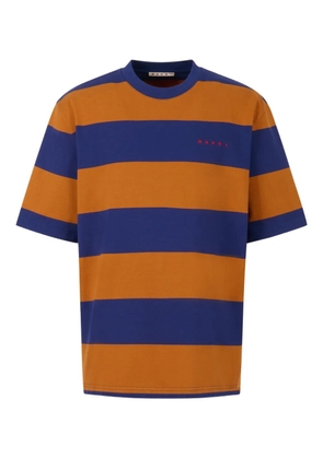 Marni striped-pattern short-sleeve T-shirt - Brown