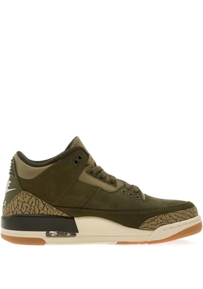 Jordan Air Jordan 3 lace-up patterned sneakers - Green