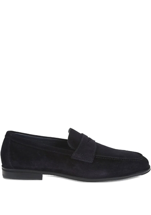 Doucal's penny-slot suede loafers - Blue