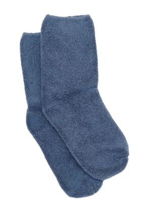 Baserange fluffy ribbed socks - Blue