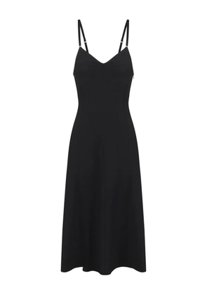 Elisabetta Franchi lace-up midi dress - Black