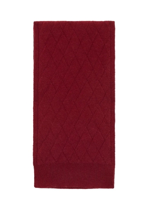 Malo diamond-pattern scarf - Red