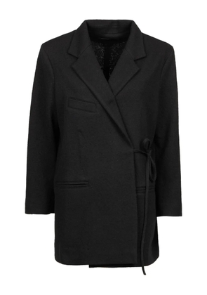 Hannes Roether tie detail jacket - Black