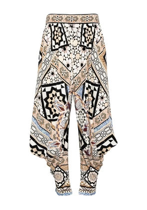 Camilla jersey draped trousers - Brown