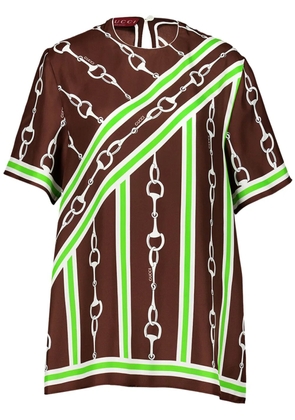 Gucci Horsebit blouse - Brown