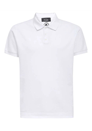 DSQUARED2 logo-print polo shirt - White