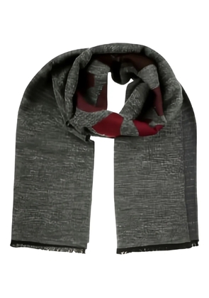 Missoni logo-intarsia scarf - Grey