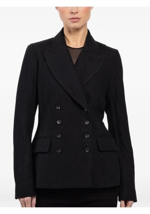 Masnada button double-breasted jacket - Black