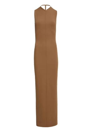 KHAITE Terri V-neck maxi dress - Brown