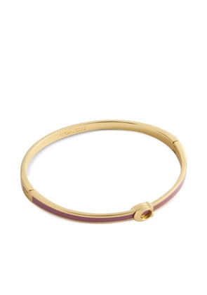 Coach logo-detail bangle bracelet - Gold